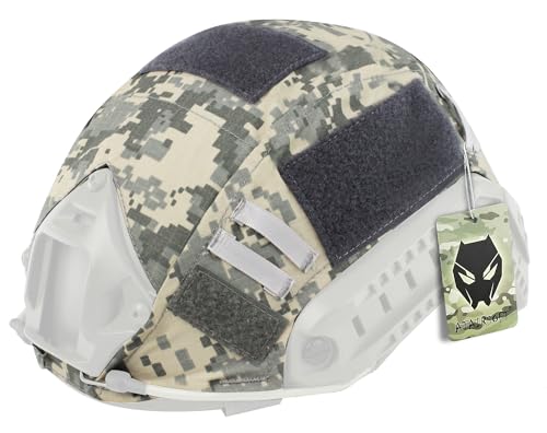 ATAIRSOFT Taktisch Airsoft Paintball Militär Jagd Helm Abdeckung Nylontuch für BJ/PJ/MH Schneller Helm (ACU) von ATAIRSOFT