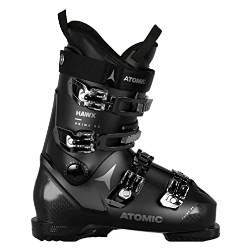 ATOMIC HAWX PRIME 85 W Skischuhe Frauen - Größe 25/25.5 - Alpin-Skischuh in Schwarz - Boots mit 3D Knöchel & Ferse für präzisen Sitz - mittelbreite Skistiefel für Fortgeschrittene von ATOMIC
