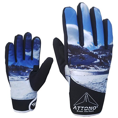 ATTONO Skihandschuhe Ski Snowboard Langlauf Handschuhe - Größe 10/XL von ATTONO