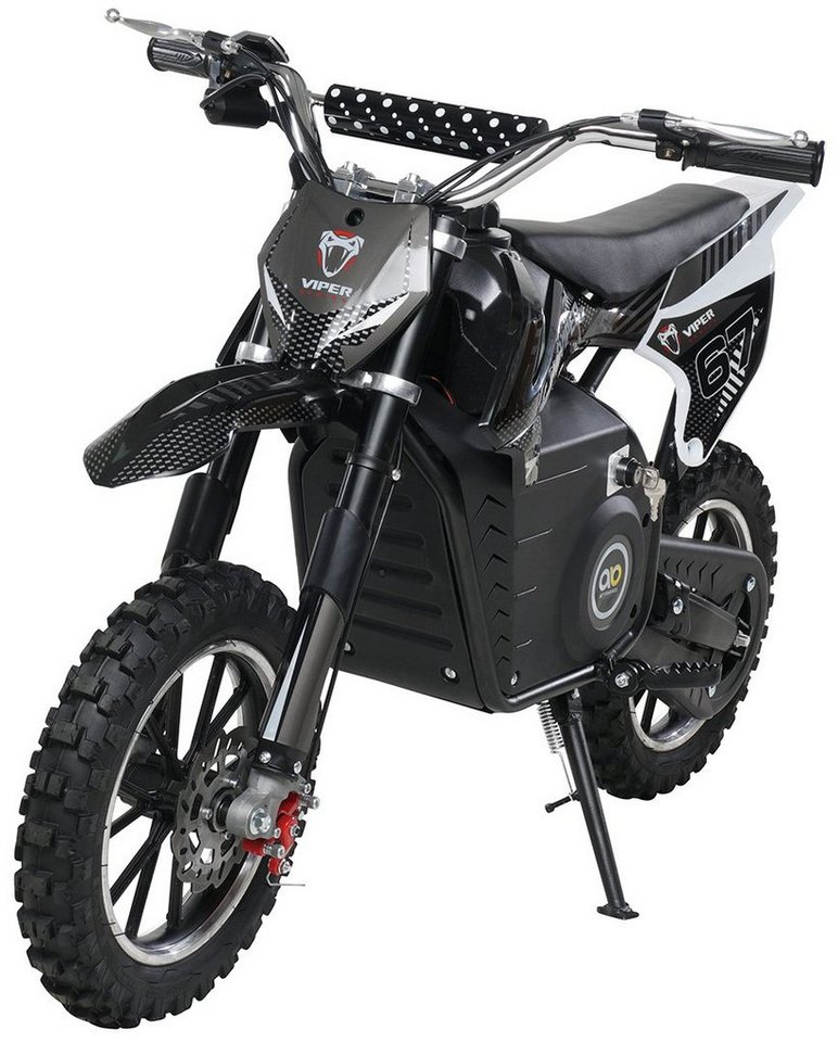 Actionbikes Motors Elektro-Kindermotorrad Kinder Crossbike Viper 1000 W Elektro - 3 Stufen - bis 25 km/h, Mini Dirt-Bike elektro Minicross Pitbike Pocket Bike ab 5 J. - schwarz von Actionbikes Motors