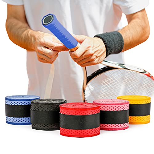 ActiveVikings Griffband Overgrip - Perfekte Anti Rutsch Bänder für Tennis Badminton Springseile und Squash Schläger (Blau) von ActiveVikings
