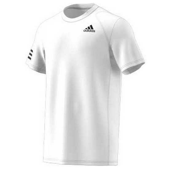 Adidas Badminton Club 3 Stripes Short Sleeve T-shirt Weiß 2XL Mann von Adidas Badminton