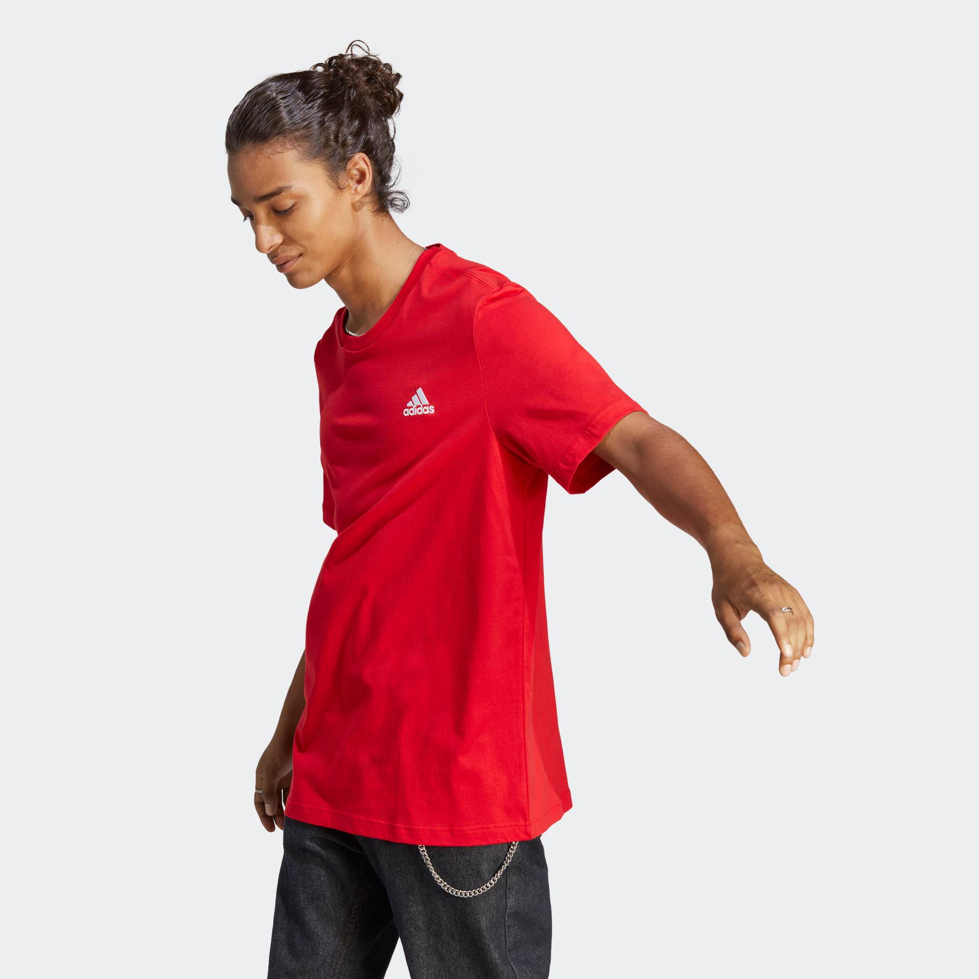 ADIDAS T-Shirt Herren - rot von Adidas