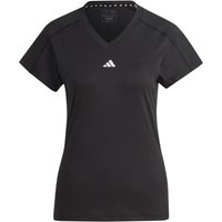 Adidas Essentials Aeroready Train Minimal Branding V-neck T-shirt Damen Schwarz - S von Adidas