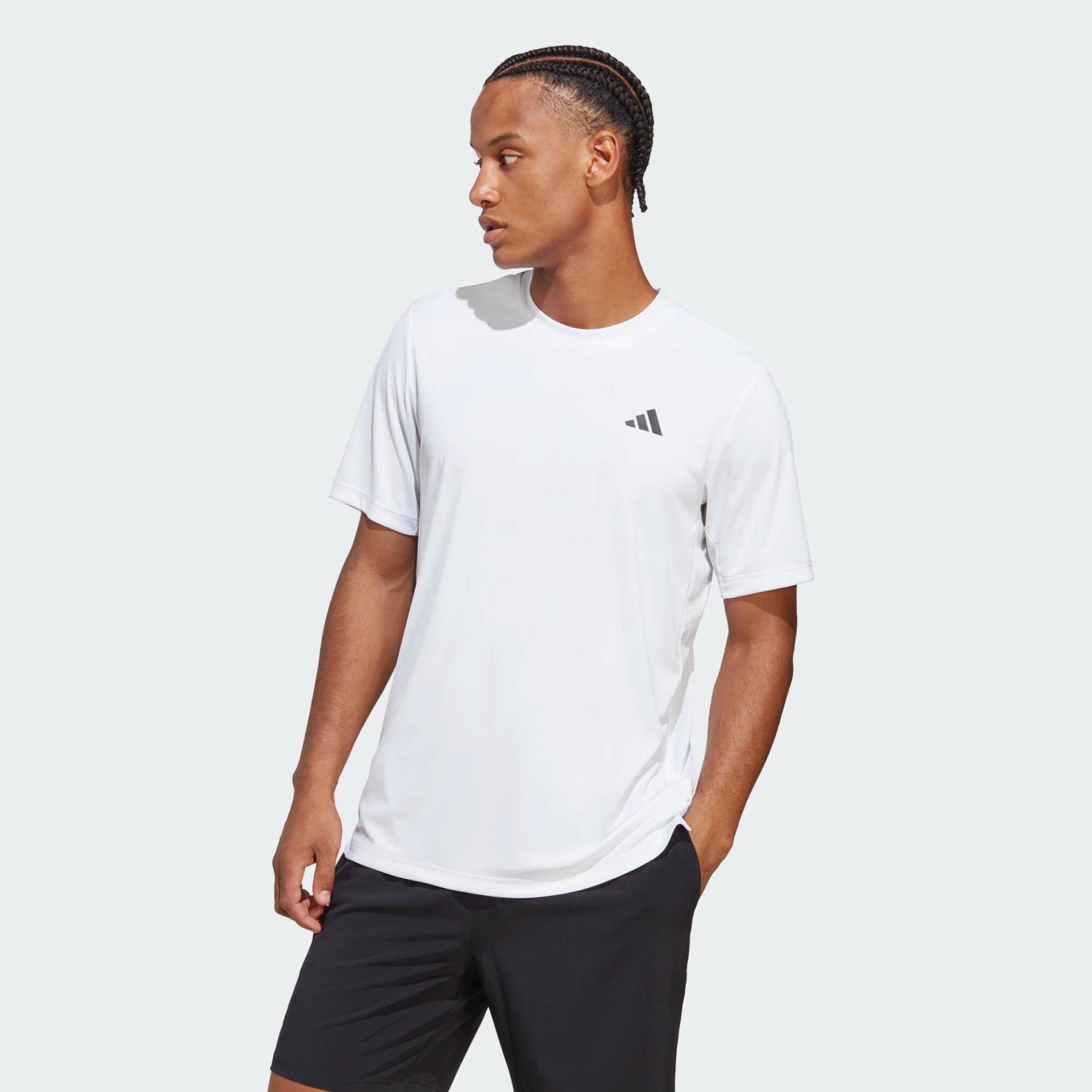 Adidas T-Shirt Herren Tennis Club Shirt - weiß von Adidas