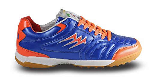AGLA F/40 Schuhe Futsal Outdoor, Blau/Orange, 24.5 cm/39 von Agla