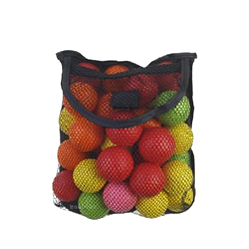 Aibyks Netztasche für Golfbälle, Golfball-Aufbewahrungstasche - Mehrzweck-Nylon-Tragetasche | Tragbare Aufbewahrungstasche für Tennisbälle, platzsparende Tasche für den Trainingsplatz von Aibyks