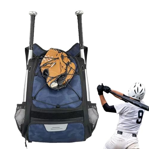 Aizuoni Baseballtasche für Erwachsene, Baseballschlägertasche - Großer Jugend-Baseball-Rucksack - Leichte Schlägertasche mit separatem Schuhfach, Softball-Ausrüstungstaschen für Jungen von Aizuoni