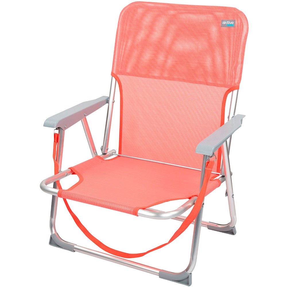 Aktive Beach Low Aluminum Folding Chair Orange von Aktive