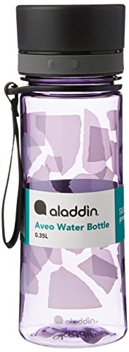 Aladdin Aveo Trinkflasche 0.35L Violet Purple - Wasserflasche Auslaufsicher - Weite Öffnung für leichte Befüllung - BPA-Frei - Glatte Trinktülle - Geruchs- und Fleckenfest - Spülmaschinenfest von Aladdin