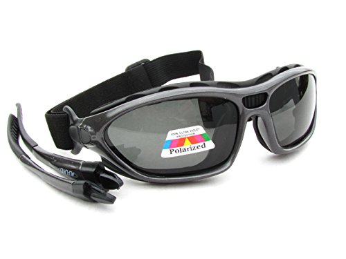 Alpland Sportbrille Sonnenbrille, Radbrille, Bergbrille, Kitebrille polarisiert (Farbe MTL - Glas polarisiert Cat.3) von Alpland