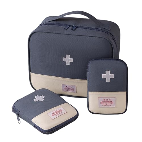 Alwida Notfall-Medizintasche, Nylon-Ersthelfer-Tasche, tragbare Rettungstasche, Campingzubehör-Überlebensset, kompakte Aufbewahrungstasche für Notfälle, Ersthelfer-Tasche für Zuhause, Wandern, Reisen von Alwida