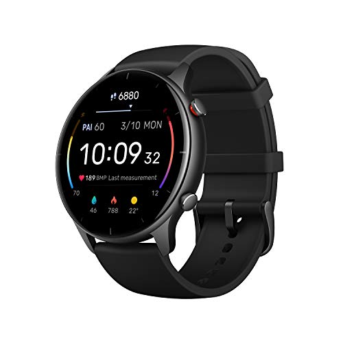 Amazfit Smartwatch GTR 2e GPS 1,39'' AMOLED Aktivitätstracker für Fitness und Gesundheit mit 90 Sportmodi, 24 Tagen Akku, Überwachung von SpO2, Herzfrequenz, Schlaf und Stress für Herren Damen von Amazfit