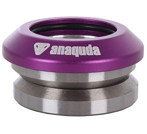 Anaquda Full Integrated Headset 1 1/8" Stunt-Scooter/BMX Steuersatz (Schwarz) (Lila) von Anaquda
