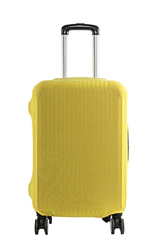 Anawakia Elastisch Einfarbig Kofferhülle Koffer Abdeckung Schutzhülle Kofferschutzhülle Kofferbezug Luggage Gepäck Cover (Gelb,S 18-20 Zoll) von Anawakia