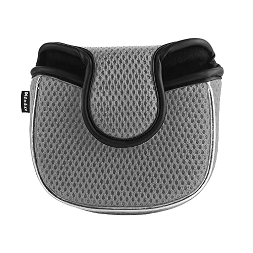Andux Magnetknopf Putter-Abdeckung Kopfbedeckung für Golfschläger MT/TG13 Grau, Quadrat von Andux