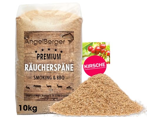 Angel-Berger Räuchermehl Räucherspäne Deluxe 10-15kg Sack Verschiedene Sorten (10kg, Kirsche Mehl) von Angel-Berger