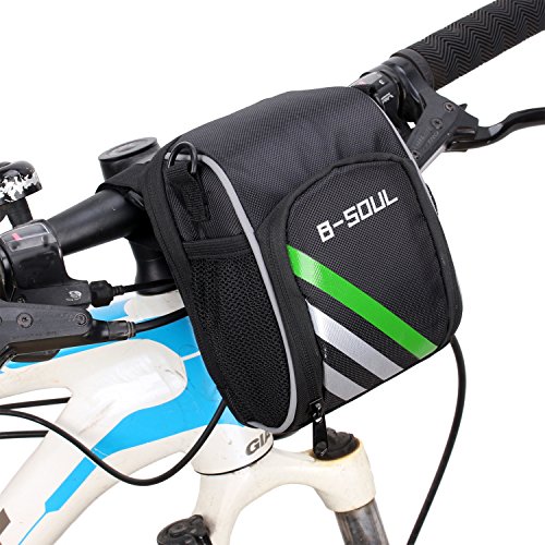 Antcher Fahrrad lenkertasche, 3.8L Fahrradlenker, Satteltasche für Fahrräder, Mountainbikes oder Roller mit abnehmbaren Schultergurt von Antcher