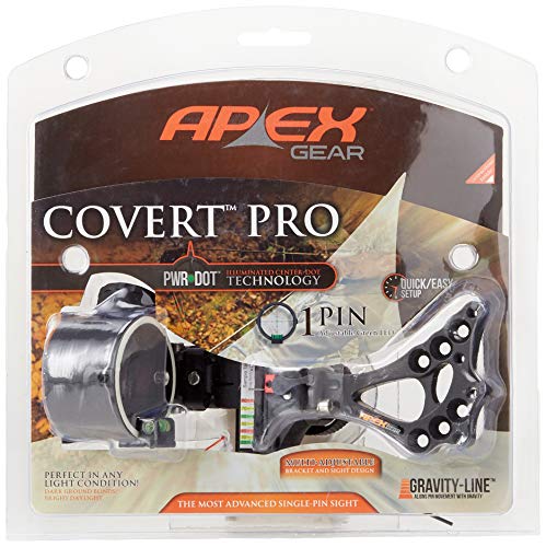Apex Gear AG2301GB 1 Dot Covert Pro Sight, rechte Hand/Linke Hand, Schwarz von Apex
