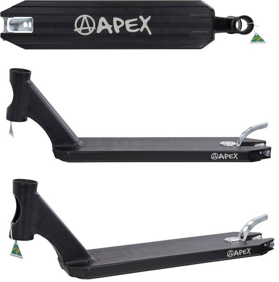 Apex Stuntscooter Apex Pro Stunt-Scooter Deck 580 (49cm) schwarz von Apex