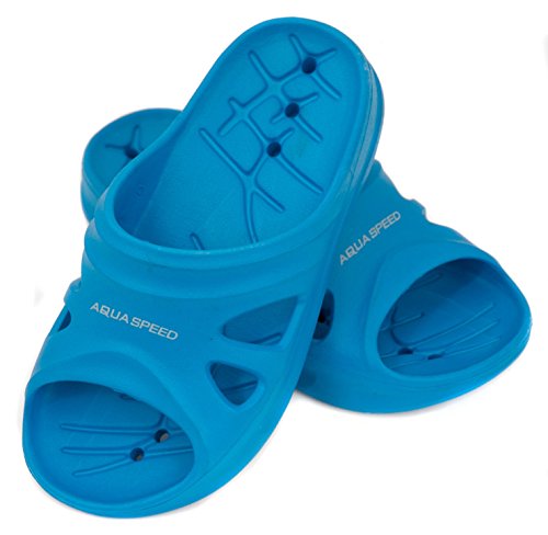 Aqua Speed® Florida Kids Badelatschen Größe 28-35, Farbe:Blue;Größe:35 von Aqua Speed