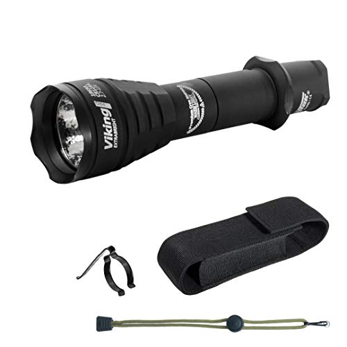 Armytek Unisex – Erwachsene Viking Pro V3 Taschenlampe, Schwarz, Normal von Armytek