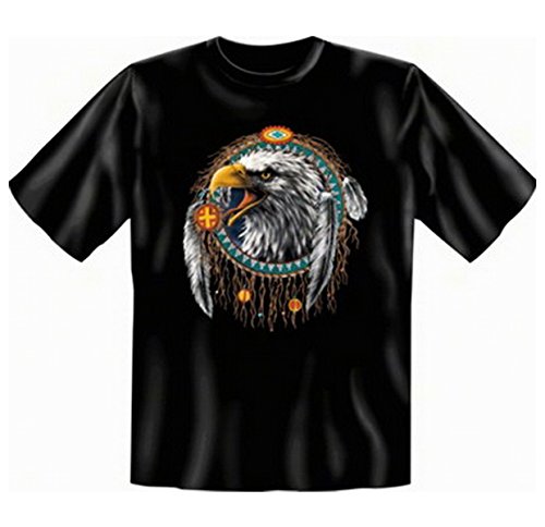 Adler Indianer T-Shirt: Indian Eagle Fb schwarz Größe S von Art & Detail Shirt