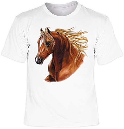 Art & Detail Shirt Pferde Tshirt Horse Fb weiß Größe XXL von Art & Detail Shirt