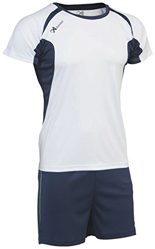 Asioka 69/12 N Reihe von Shirts, Unisex Kinder XS Weiß, Marineblau von Asioka
