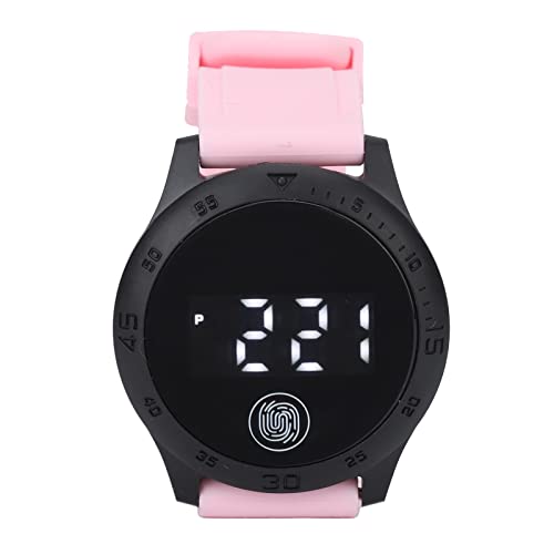 Asixxsix LED-Digitaluhr, wasserdichte, Stilvolle Armbanduhr für Männer, Frauen, Studenten, Sportuhr, Großes Zifferblatt, Design, Elektronische Uhr, Geschenk für Kinder, Teenager, Mädchen (Pink) von Asixxsix