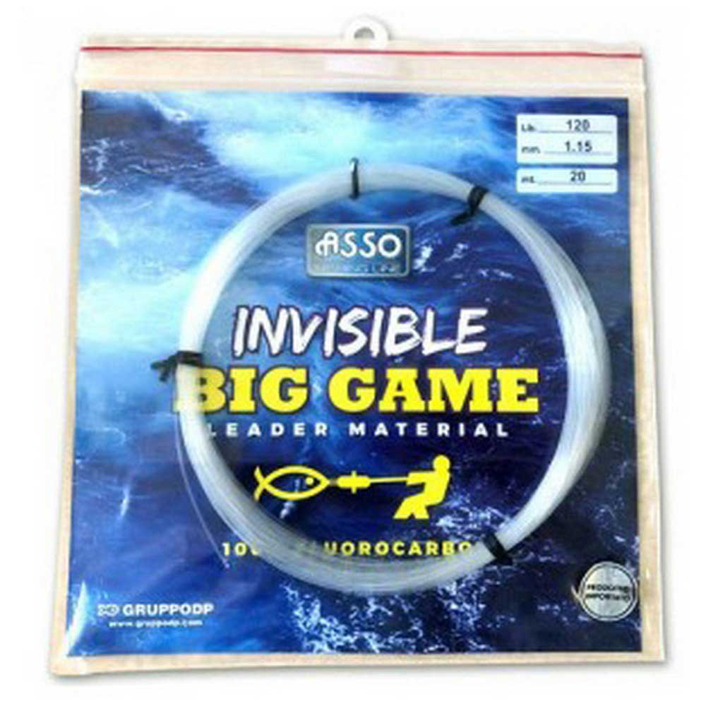 Asso Invisible Big Game 20 M Fluorocarbon Durchsichtig 0.850 mm von Asso