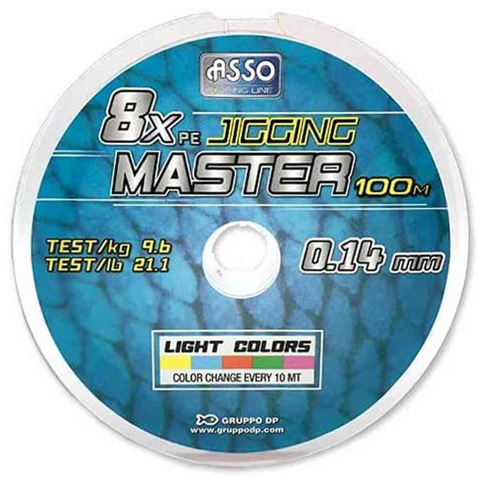 Asso Pe Jigging Master 100 M Braided Line Mehrfarbig 0.230 mm von Asso