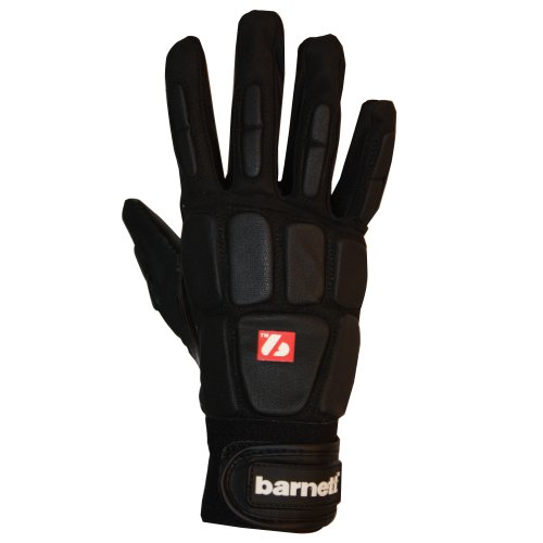 BARNETT FKG-03 American Football Handschuhe auf hohem Niveau für Linebacker, Schwarz (XL) von BARNETT