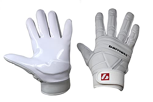 BARNETT FLG-03 American Football Handschuhe Linemen Profi, OL,DL, Weiß (XL) von BARNETT