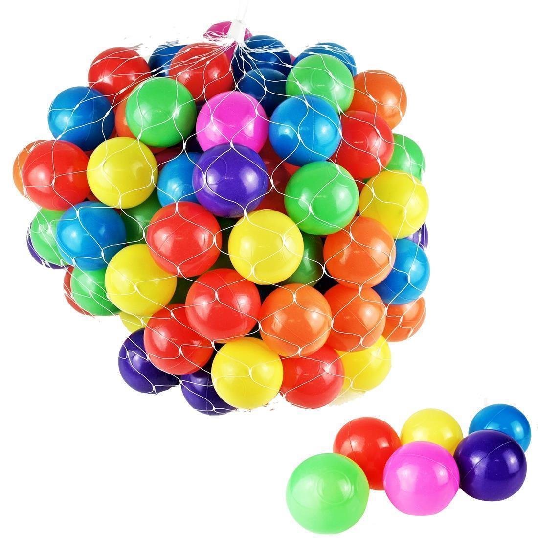 BAYLI Bällebad-Bälle Bällebad Bälle 300 Stück bunte Farben Mischung - Ball Ø 5,5cm - Softba von BAYLI