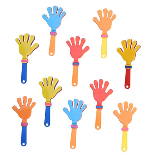 BCOATH 10 Stück Palmen Klatschen Applaus Maker Kinderspielzeug Party Konzert Requisiten Hand Krachmacher Handklöppel Kinder Jubeln Stütze Plastikhandflächen Klatschen Plastikhände von BCOATH