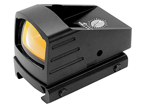 BEGADI Compact Dot 'Style 2', schwarz (19mm Version) mit Einstellbarer Helligkeit, für 21mm Rails von BEGADI