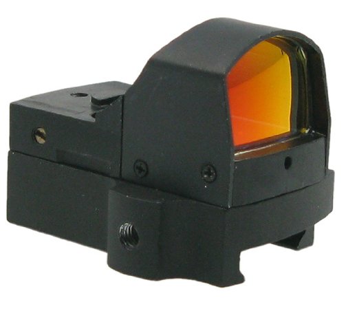 BEGADI Mini Reddot mit Lichtsensor, Leuchtpunktvisier aus Metall, Rotpunkt Visier mit automatischer Helligkeitseinstellung, schwarz von BEGADI