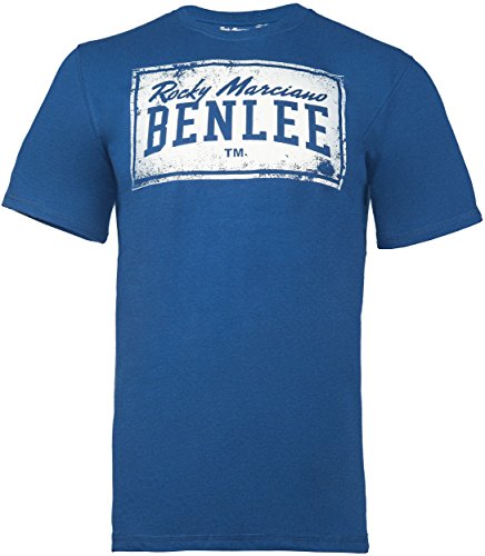 BENLEE Herren T-Shirt Normale Passform BOXLABEL Navy XL von BENLEE Rocky Marciano