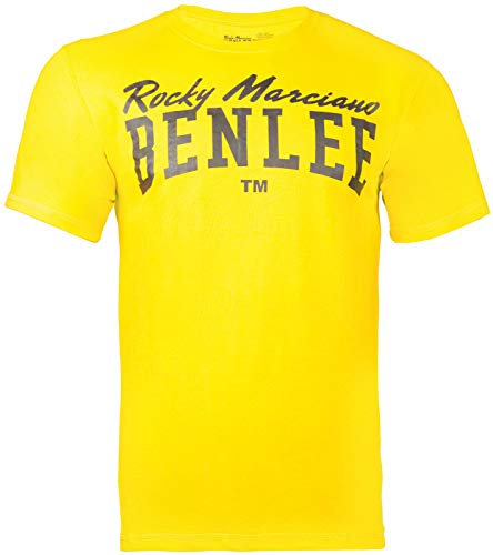 BENLEE Herren T-Shirt Normale Passform Logo Warm Yellow XXL von BENLEE Rocky Marciano