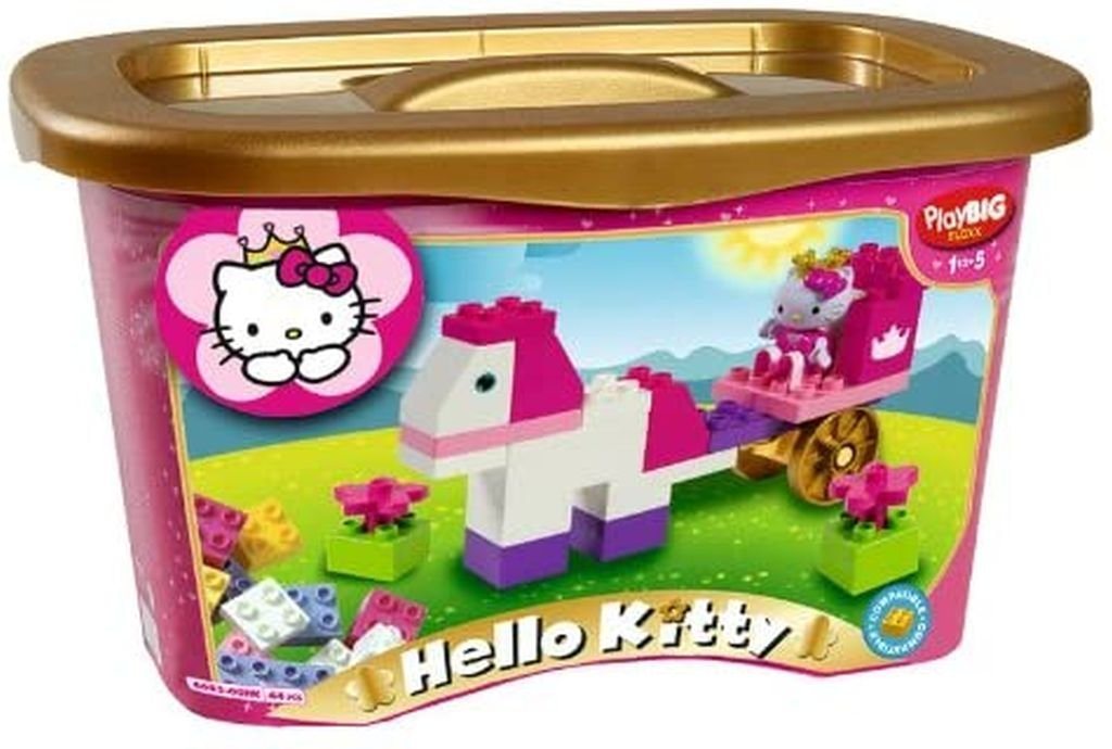 BIG Steckspielzeug BIG 800057056 - PlayBIG Bloxx Hello Kitty Princess Spielbox von BIG