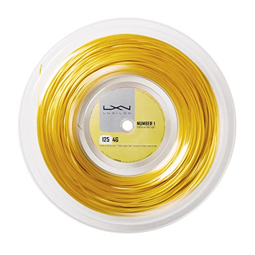 Wilson Luxilon Unisex Tennissaite 4G, gold, 200 Meter Rolle, 1,25 mm, WRZ990141 von Luxilon