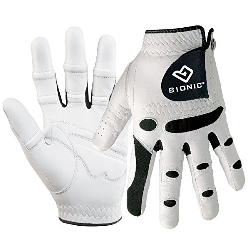 BIONIC Herren Golfhandschuh StableGrip Golf Handschuh - RH (Linkshänder Golfer) Weiß weiß S von BIONIC