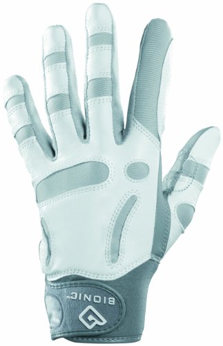 Bionic Herren Golfhandschuh ReliefGrip, für die linke Hand / Rechtshänder, Weiß (White), L von BIONIC
