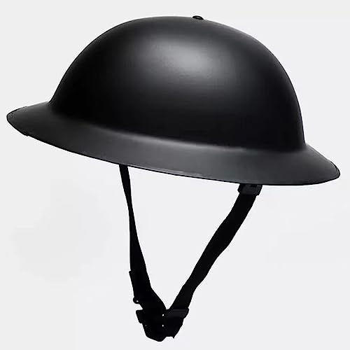 WW2 Helm. Zweiter Weltkrieg Schutzhelm, WWII britische Armee MK-2 Helm Stahl, verstellbare Kinnriemen - Armee-Helm Hut One Size A von BLUEZY