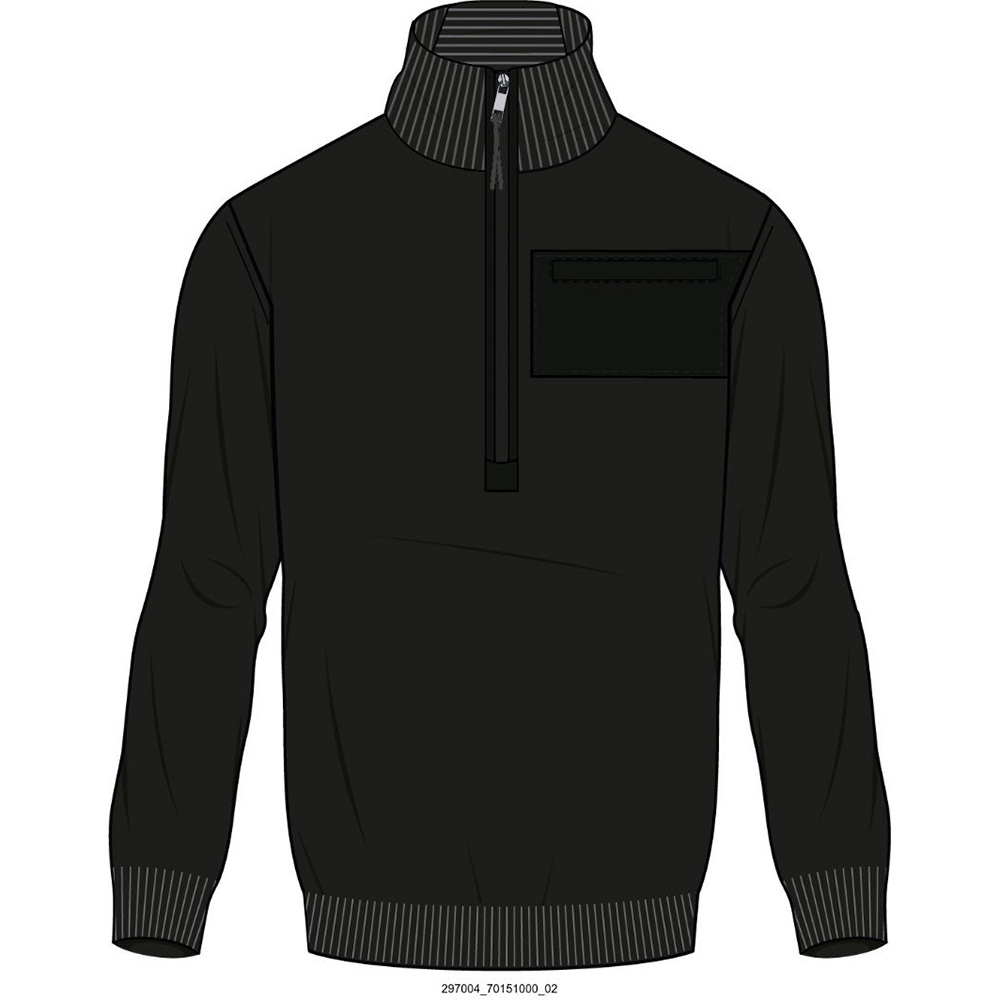 'Brax Golf Style Leander Herren 1/4 Zip Pullover schwarz' von BRAX