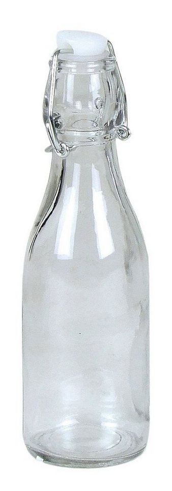 BURI Trinkflasche Drahtbügelflasche 0,25 Liter Glasflasche Bügelflaschen Bügelverschluss von BURI