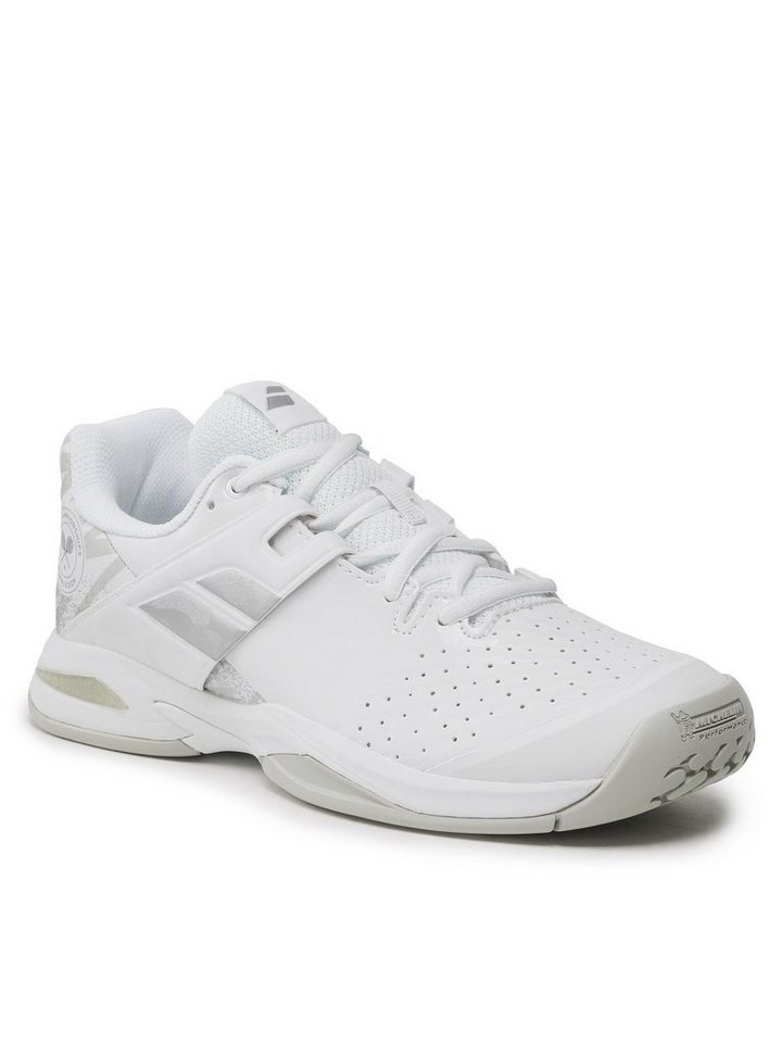 Babolat Schuhe Propulse Ac Wimbledon Jr 33S23553 White/Silver Sneaker von Babolat
