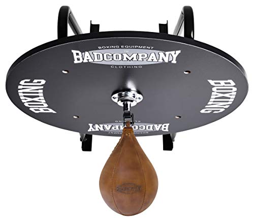 Bad Company Speedball Plattform mit Vintage Leder Boxbirne medium zur Wandmontage I BCA-130 von Bad Company