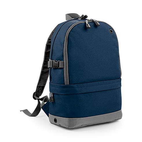 BagBase Athleisure Pro Backpack, Größe:31 x 44 x 16 cm, Farbe:French Navy von BagBase